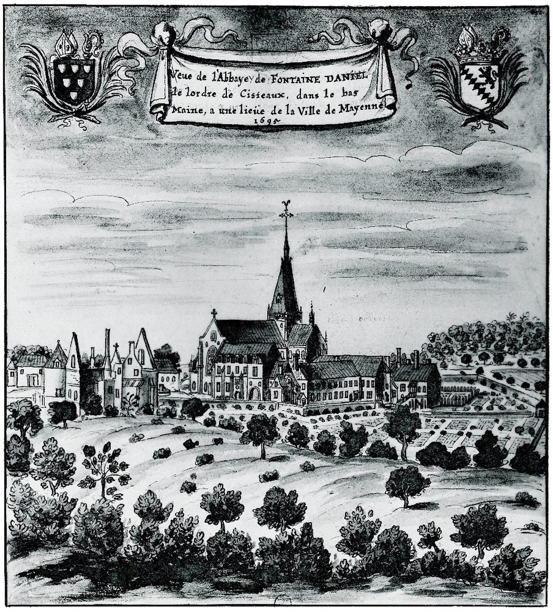 Fontaine Daniel - Abbaye de Fontaine-Daniel en 1695