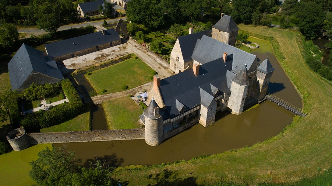 Château de la Grande Courbe - La Grande Courbe en 1590