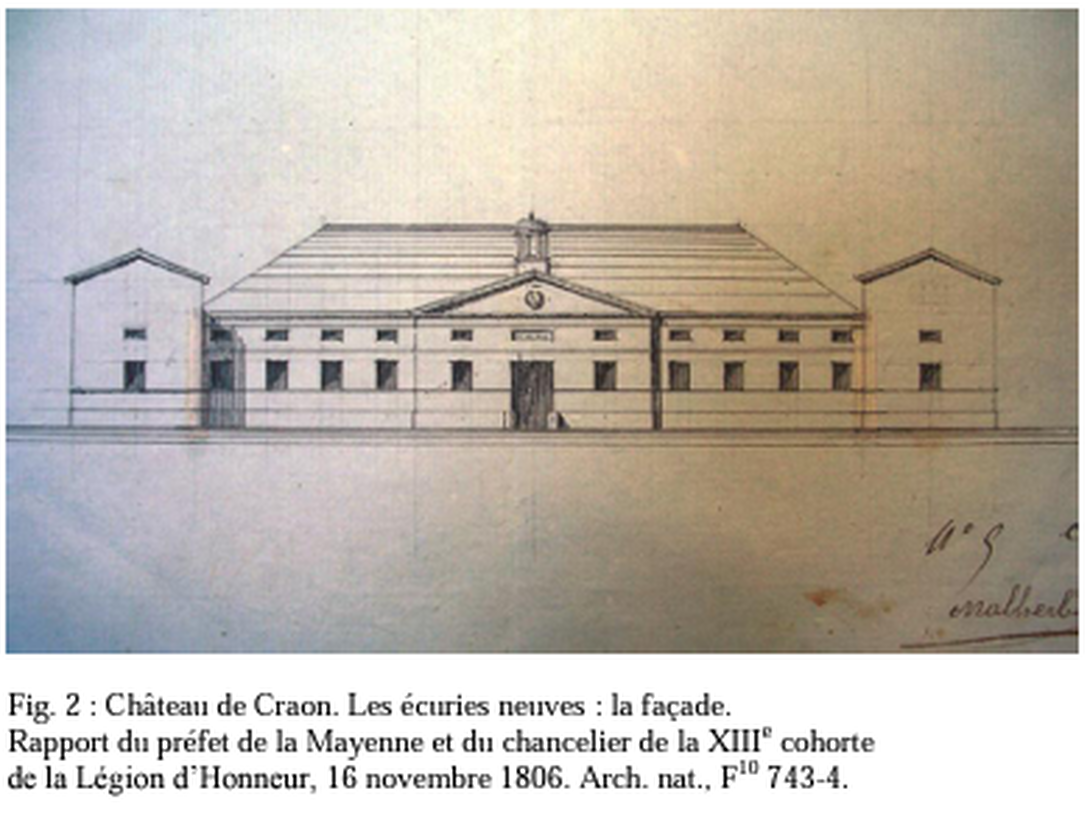 dessin de projet des écuries